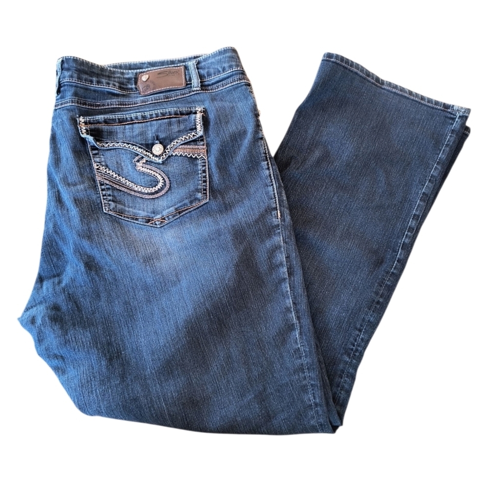 Silver Dawson Bootcut Jeans Size 24